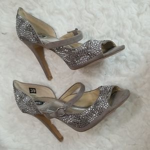 Mossimo Rhinestone High heels Open toe Shoes. 9